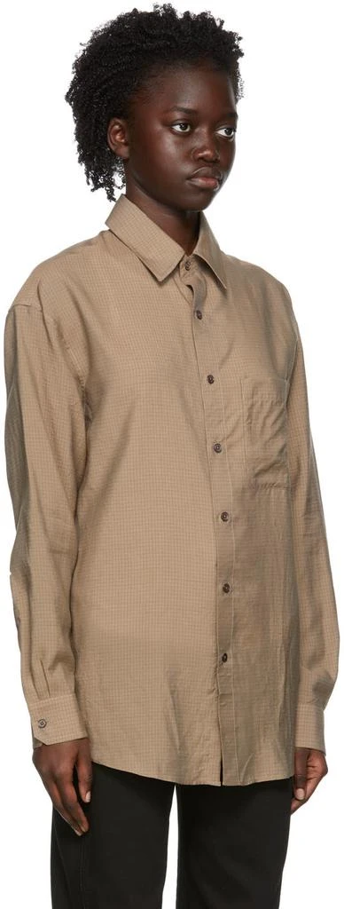 商品Lemaire|Brown Lyocell Shirt,价格¥596,第2张图片详细描述