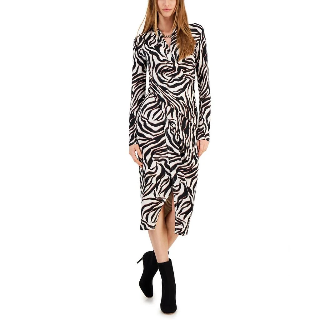 Rachel Rachel Roy Womens Faux Wrap Midi Wrap Dress 商品