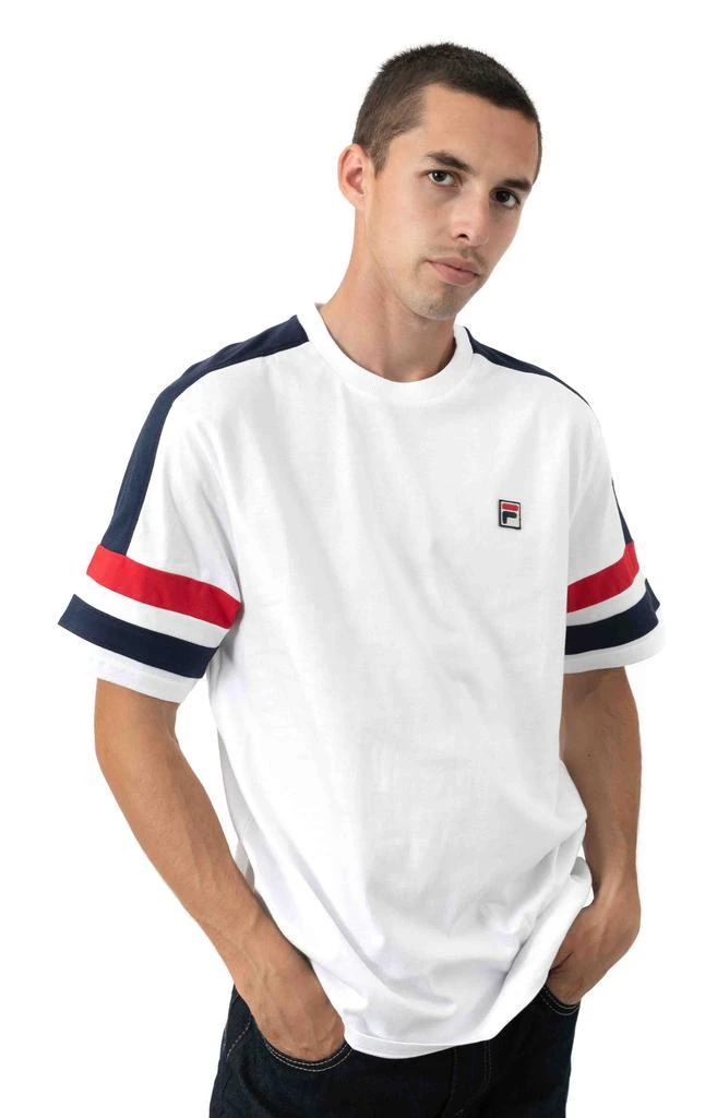 商品Fila|Juan T-Shirt - White/Peacoat/Red,价格¥89,第1张图片