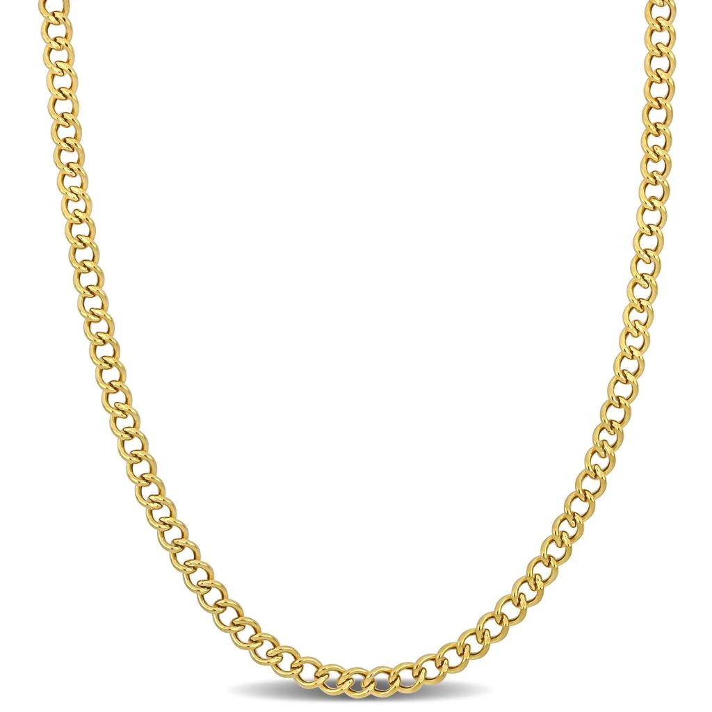商品Mimi & Max|4.1mm Curb Chain Necklace in 14k Yellow Gold, 20 in,价格¥5840,第1张图片