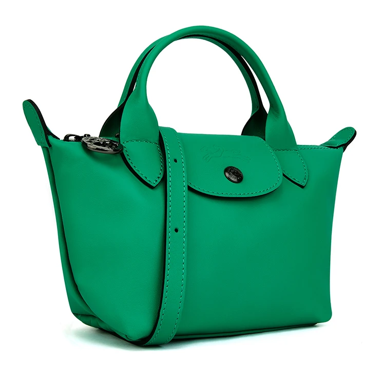 商品[国内直发] Longchamp|珑骧 银色五金配件 牛皮 单肩斜挎手提包 女款 绿色,价格¥3429,第4张图片详细描述