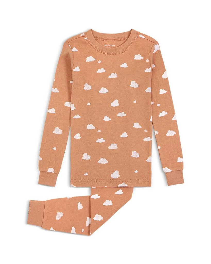 商品Petit Lem|Unisex 2 Piece Cloud Print Pajama Set - Baby,价格¥128,第1张图片详细描述
