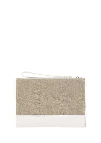 商品Chloé|Chloé Two-Tone Zipped Clutch Bag,价格¥3085,第2张图片详细描述