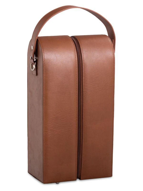 商品Bey-Berk|Leather Wine Bottle Carrier Caddy Travel Bag & Tool Set,价格¥777,第2张图片详细描述