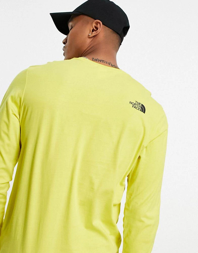 商品The North Face|The North Face Co-ordinates long sleeve t-shirt in yellow,价格¥293,第3张图片详细描述