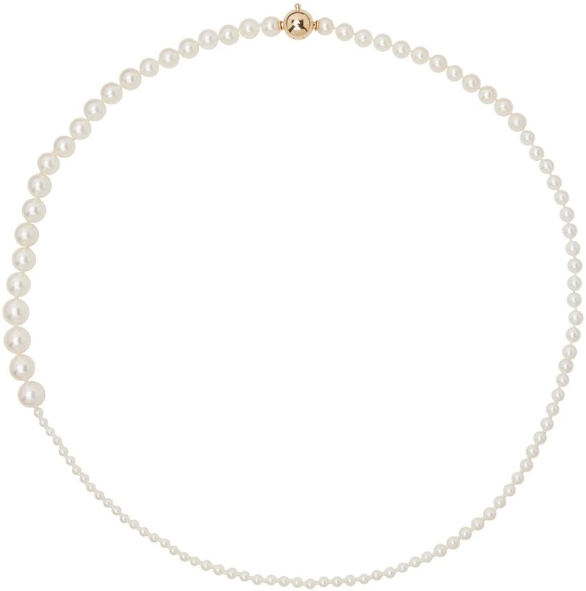 商品Sophie Bille Brahe|White Pearl Petite Peggy Necklace,价格¥19474,第1张图片