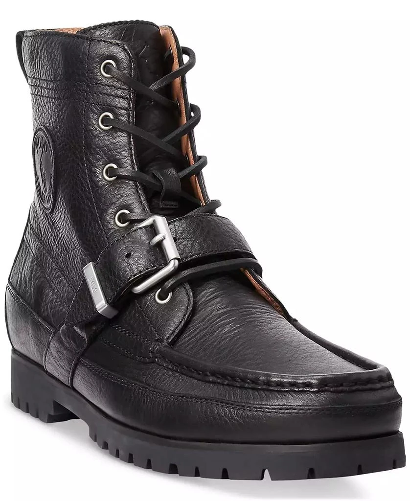 商品Ralph Lauren|Men's Ranger Tumbled Leather Boot,价格¥1502,第1张图片