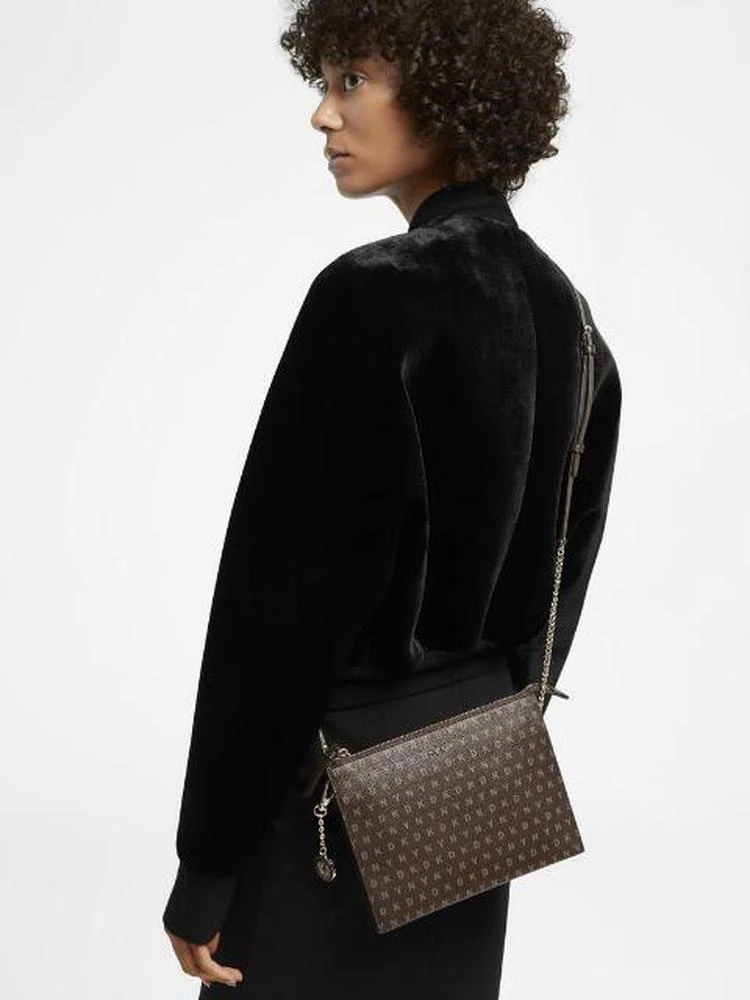 商品DKNY|        
                Coated Logo Flat Top Zip Crossbody
                ,价格¥748,第2张图片详细描述