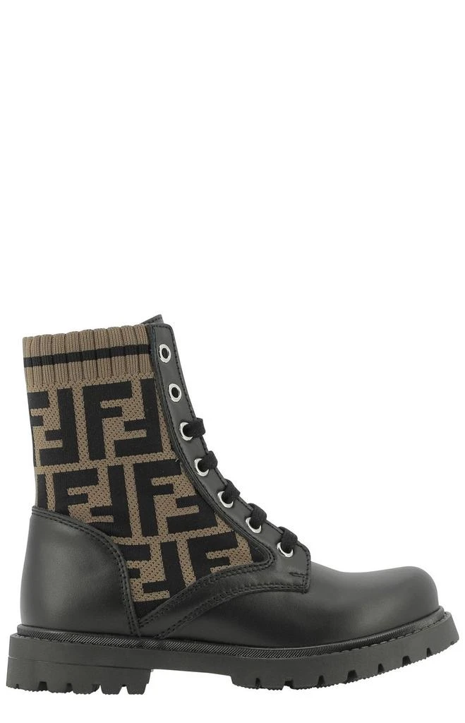 商品Fendi|Fendi Kids FF Motif Combat Boots,价格¥3887,第1张图片