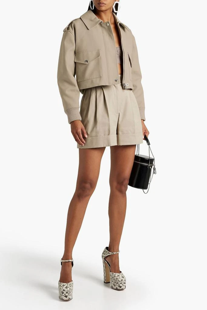 商品Alexander McQueen|Cropped grain de poudre cotton jacket,价格¥9694,第2张图片详细描述