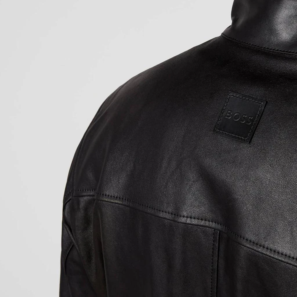 商品Hugo Boss|BOSS Orange Jasis Leather Jacket,价格¥1921,第4张图片详细描述