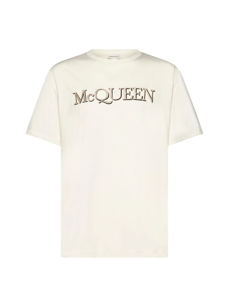 商品Alexander McQueen|Alexander McQueen Logo Printed Crewneck T-Shirt,价格¥1831,第1张图片