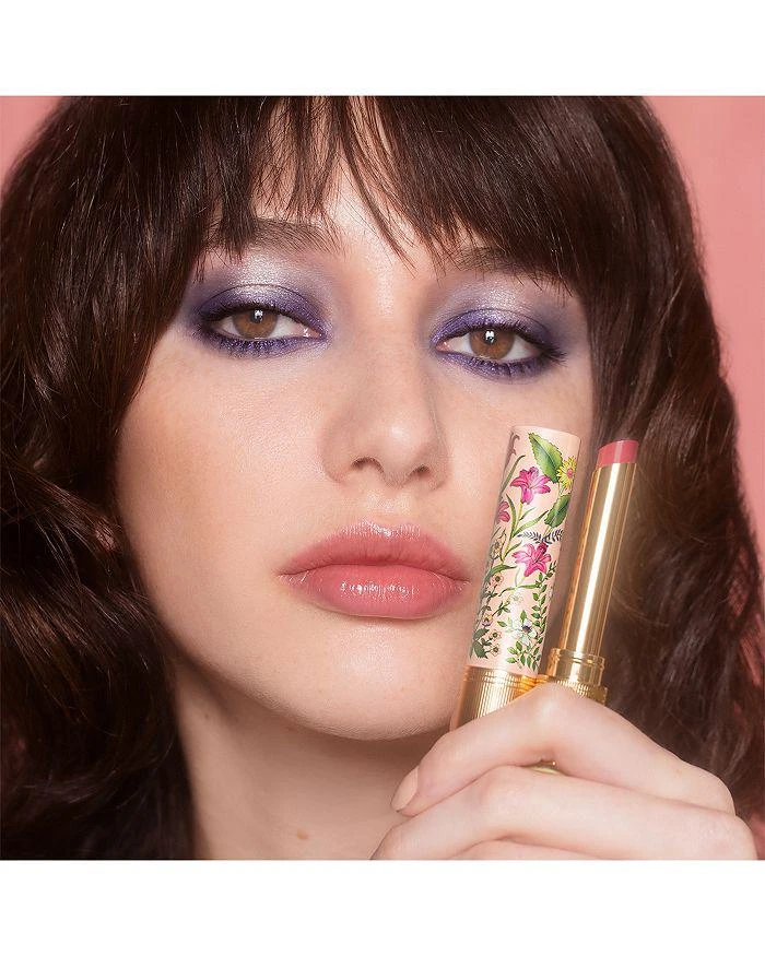 商品Gucci|Gorgeous Flora Glow & Care Shine Lipstick,价格¥336,第5张图片详细描述