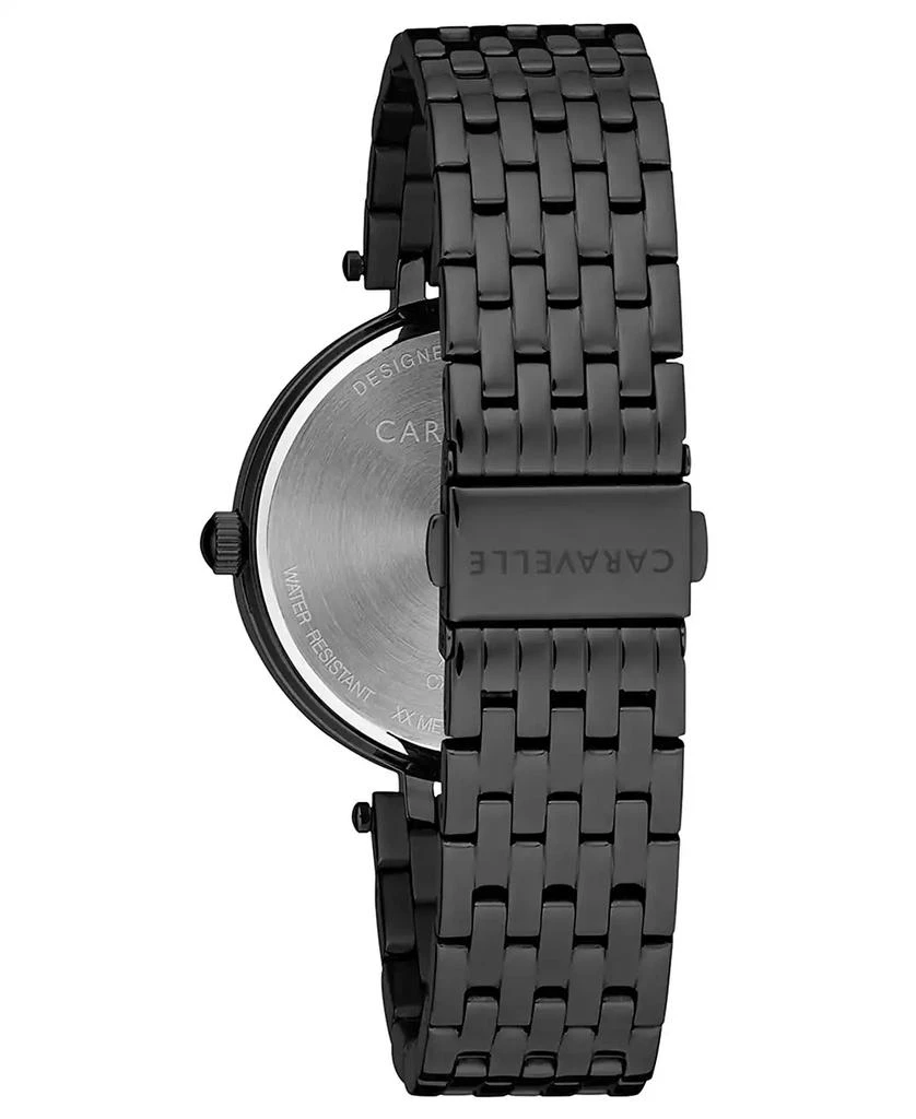 商品Caravelle|Women's Black Stainless Steel Bracelet Watch 38mm,价格¥1675,第2张图片详细描述