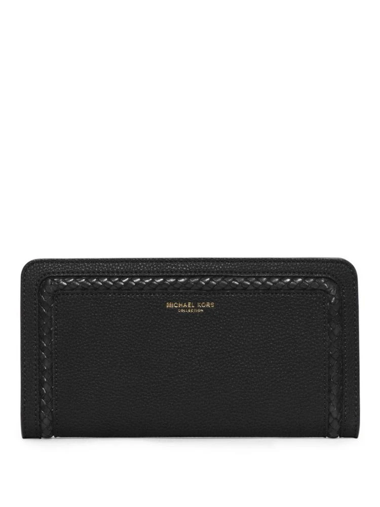 商品Michael Kors|Skorpios Leather Zip-Around Continental Wallet,价格¥1184,第1张图片