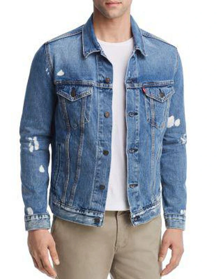 商品Levi's|男士 Bleached 牛仔夹克,价格¥546,第1张图片