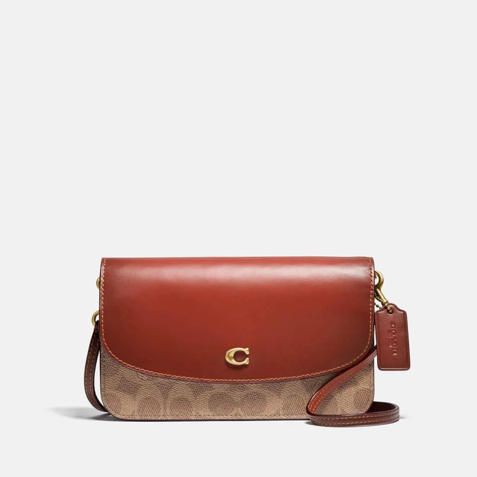 商品Coach|Coach Women's Coated Canvas Signature Hayden Cross Body Bag - Tan Rust,价格¥1723,第1张图片