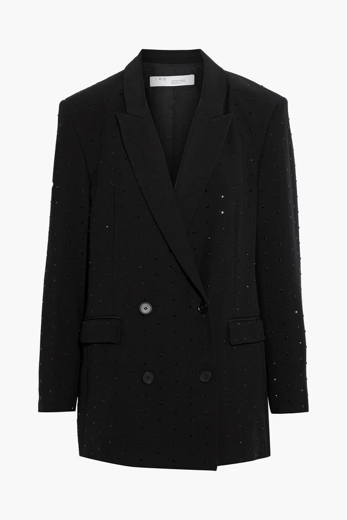 商品IRO|Neill double-breasted crystal-embellished cady blazer,价格¥2187,第1张图片