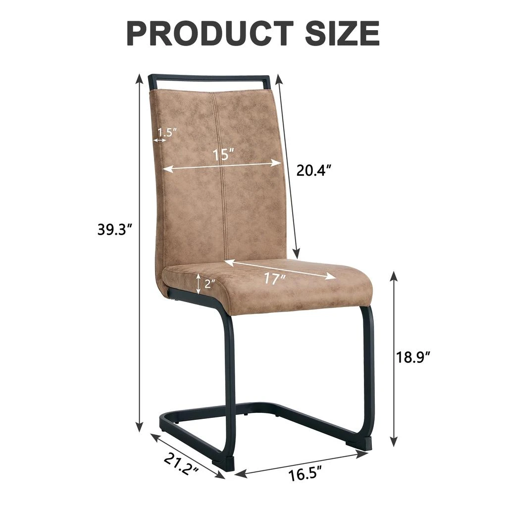 商品Streamdale Furniture|Streamdale Modern Dining Chairs,价格¥4024,第4张图片详细描述