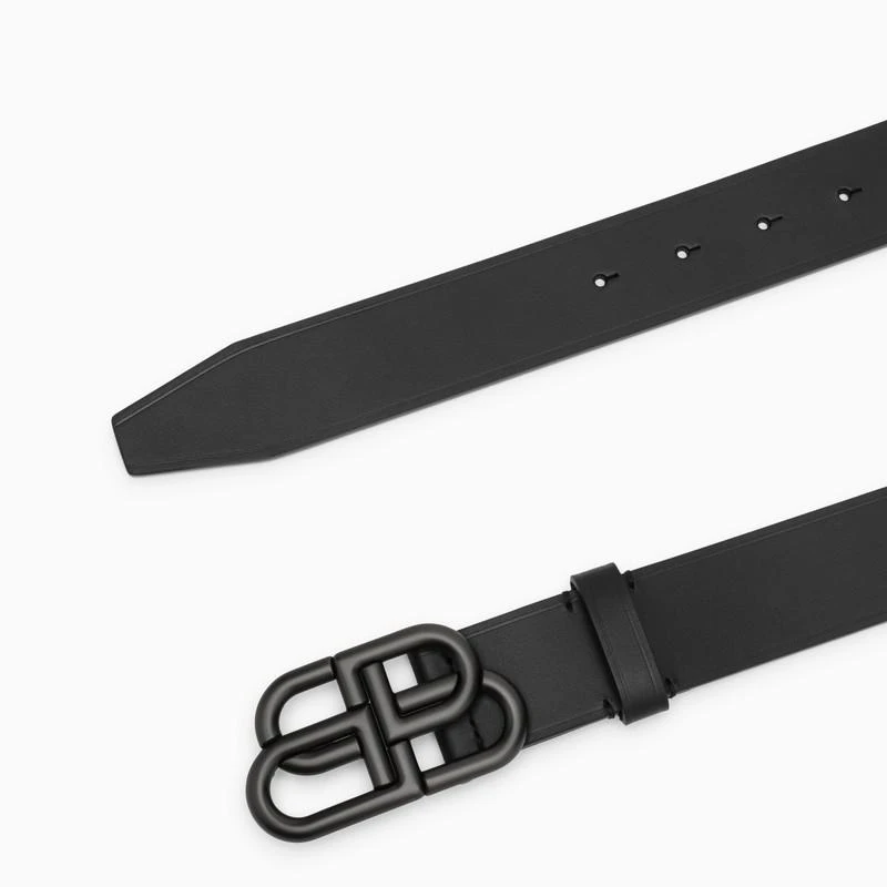 商品Balenciaga|Black leather BB belt,价格¥2622,第3张图片详细描述