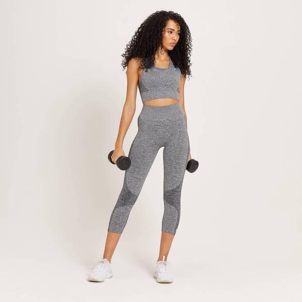 商品Myprotein|MP Women's Curve High Waisted 3/4 Leggings - Grey Marl,价格¥159-¥360,第4张图片详细描述