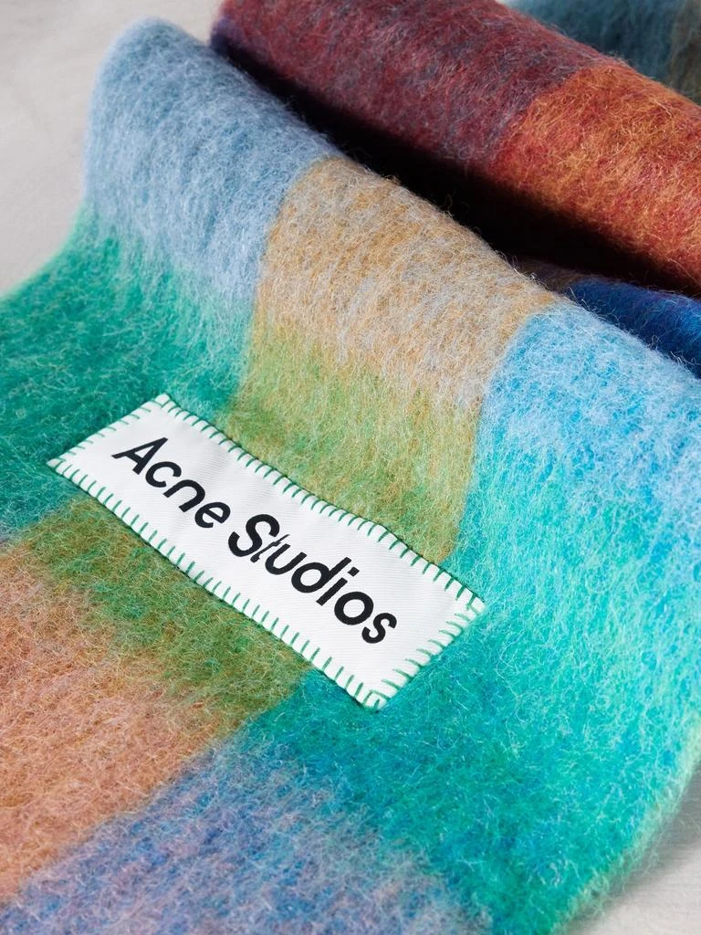 商品Acne Studios|Vally checked wool-blend scarf,价格¥2689,第2张图片详细描述