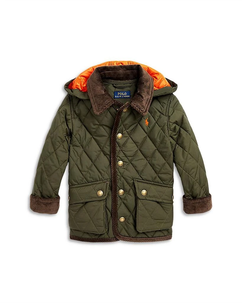 商品Ralph Lauren|Boys' Water Repellent Hooded Barn Jacket - Little Kid, Big Kid,价格¥307,第1张图片详细描述