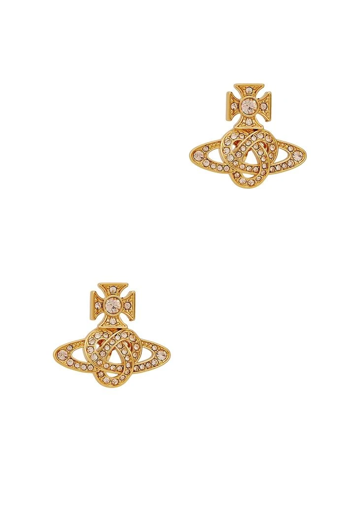 商品Vivienne Westwood|Loudilla orb gold-tone stud earrings,价格¥1111,第1张图片