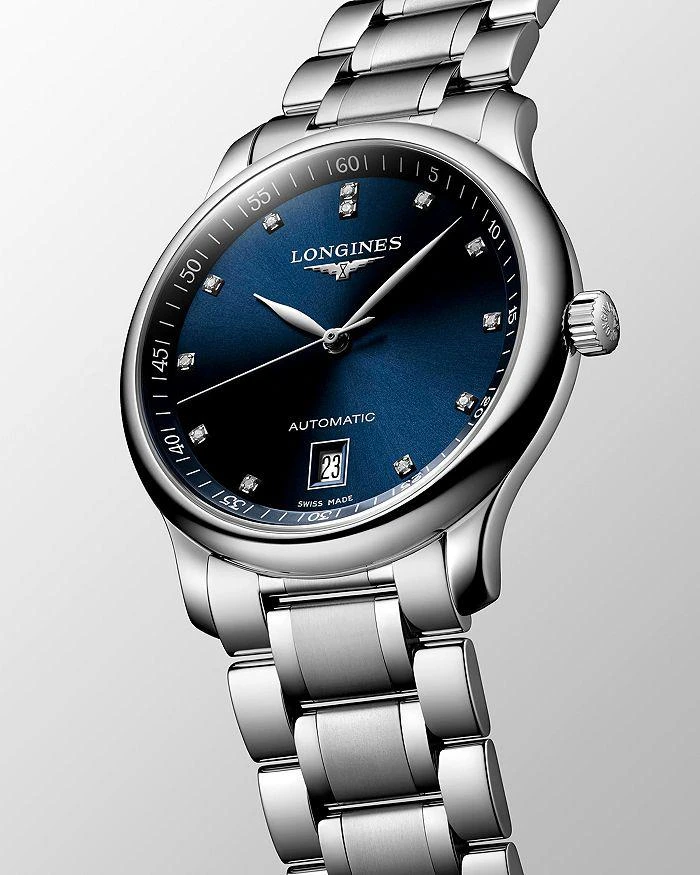 商品Longines|Master Collection Watch with Diamonds, 38.5mm,价格¥19265,第2张图片详细描述