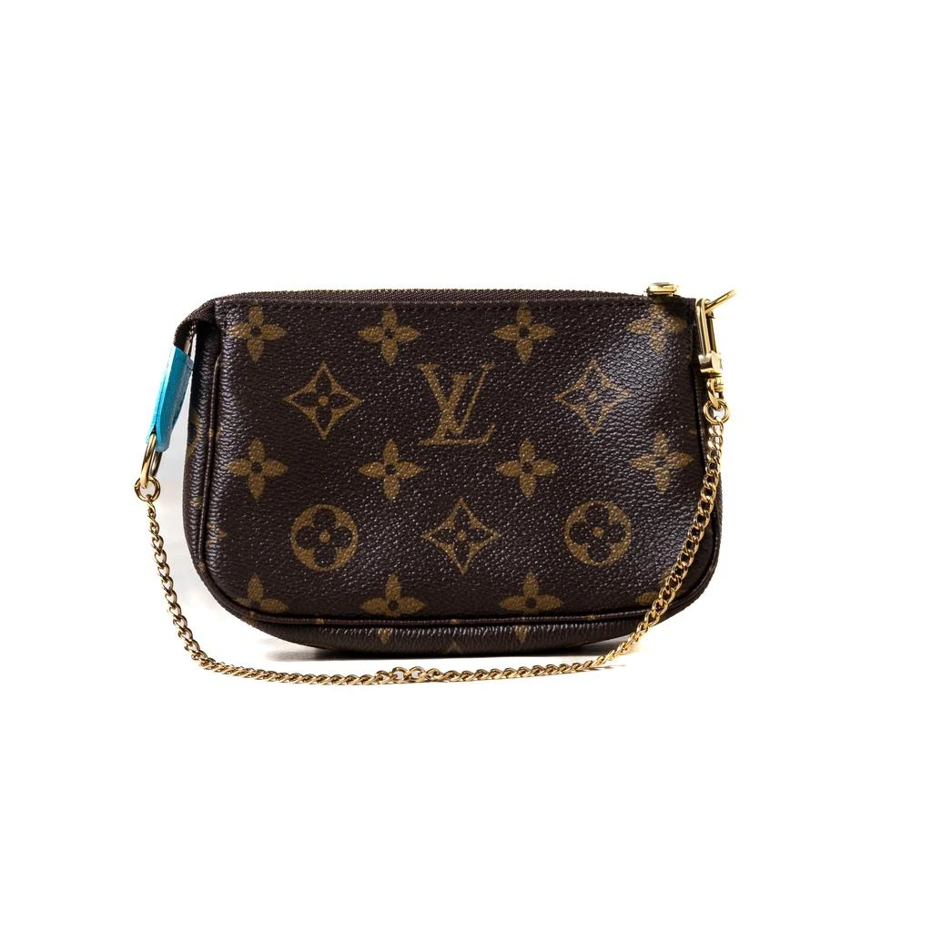 商品Louis Vuitton|Louis Vuitton Mini Vivienne Holidays Pochette Accessoires Canvas Monogram Blue,价格¥7972,第3张图片详细描述