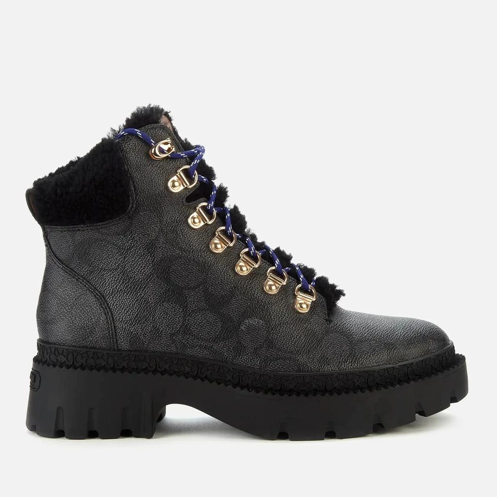 商品Coach|Coach Women's Janel Coated Canvas Hiking Style Boots,价格¥1307,第1张图片