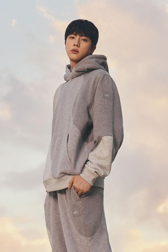 Alo Make Waves Hoodie - Athletic Heather Grey Tonal - Hoodies