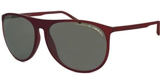 商品Porsche Design|Grey Oval Ladies Sunglasses P8596 C 58,价格¥750,第1张图片