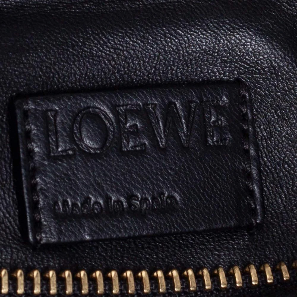 Loewe Black/Beige Python and Leather Small Puzzle Shoulder Bag 商品