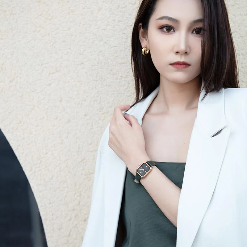 阿玛尼手表女 时尚复古简约气质轻奢小众小绿表AR11149 商品