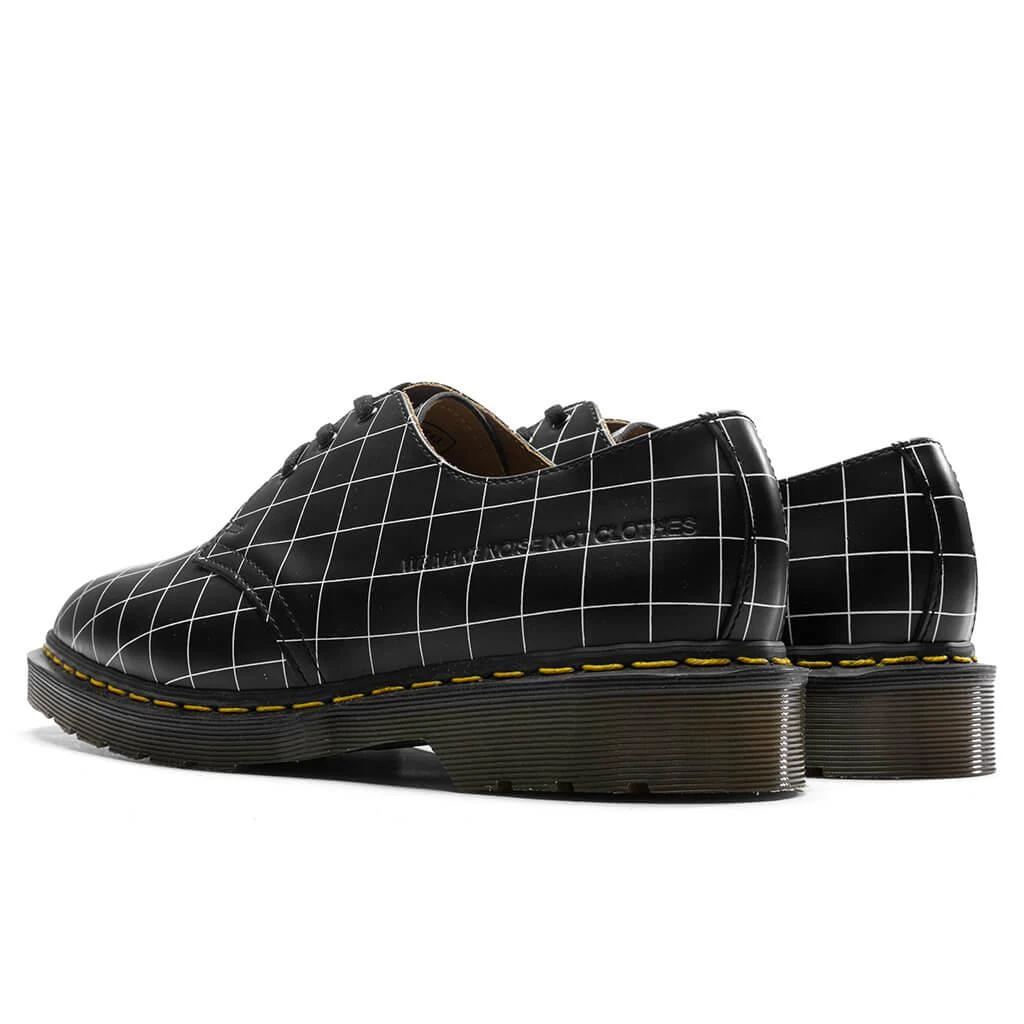 商品Dr. Martens|Dr. Martens x Undercover 1461 Check Smooth - Black,价格¥1329,第3张图片详细描述