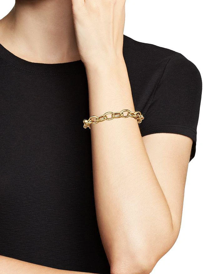 商品Bloomingdale's|Thick Oval Link Chain Bracelet in 14K Yellow Gold - Exclusive,价格¥34172,第2张图片详细描述