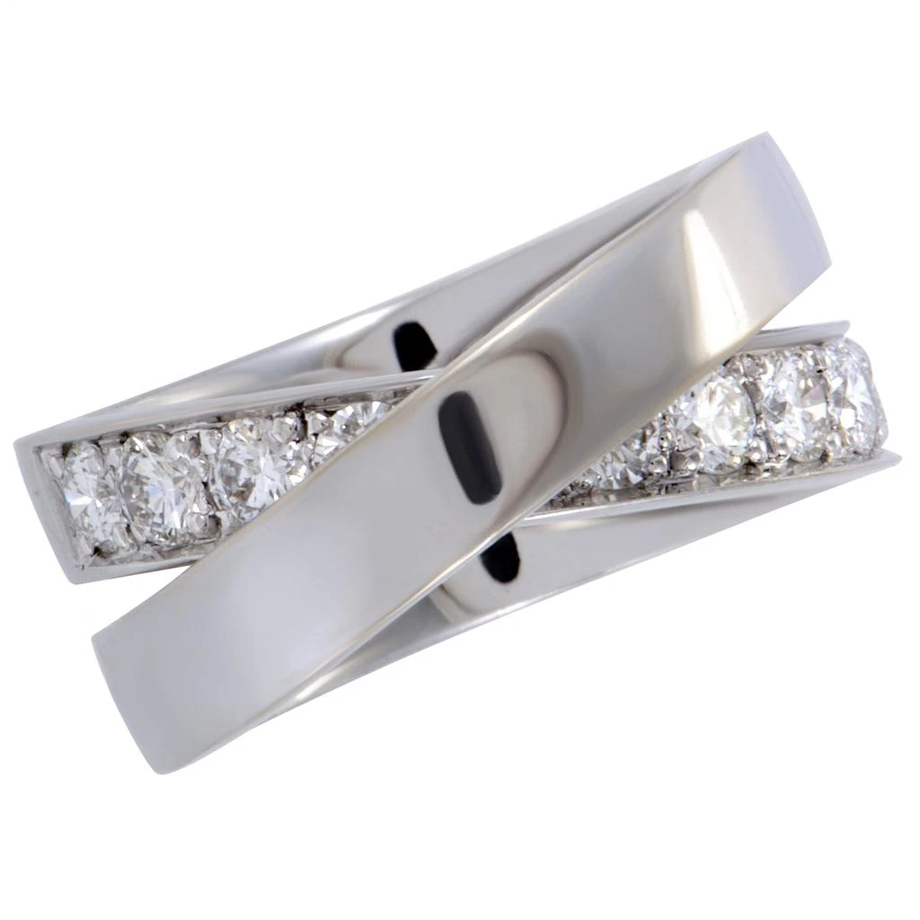 商品[二手商品] Cartier|Cartier Paris Nouvelle Vague 18K White Gold Diamond Band Ring,价格¥29878,第4张图片详细描述
