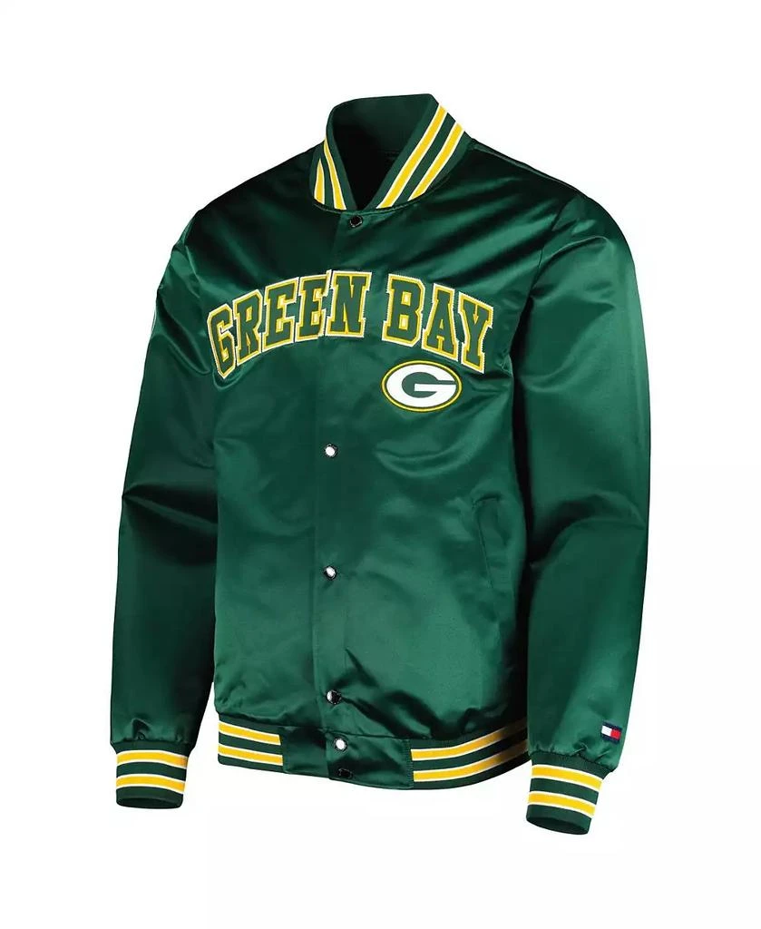 商品Tommy Hilfiger|Men's Green Green Bay Packers Elliot Varsity Full-Snap Jacket,价格¥785,第2张图片详细描述