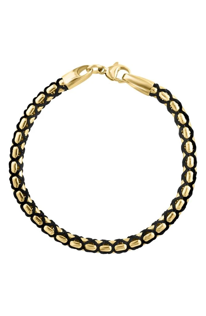 商品Effy|Men's 14K Gold Plated Sterling Silver Bracelet,价格¥1236,第1张图片