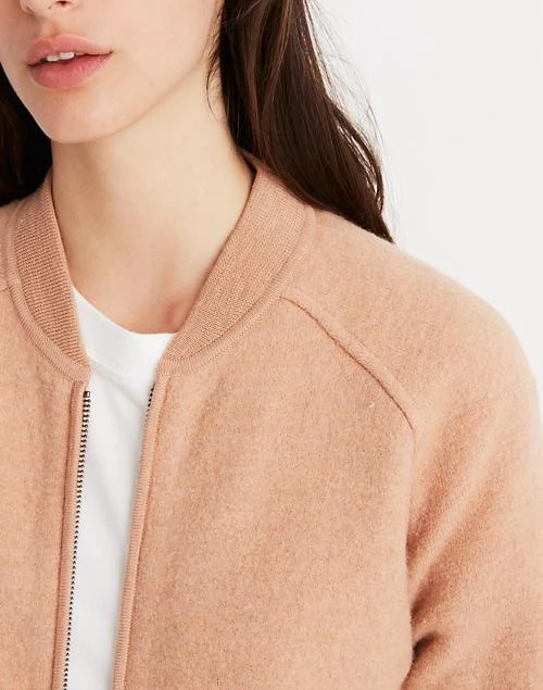 商品Madewell|Bomber Sweater-Jacket,价格¥713,第4张图片详细描述