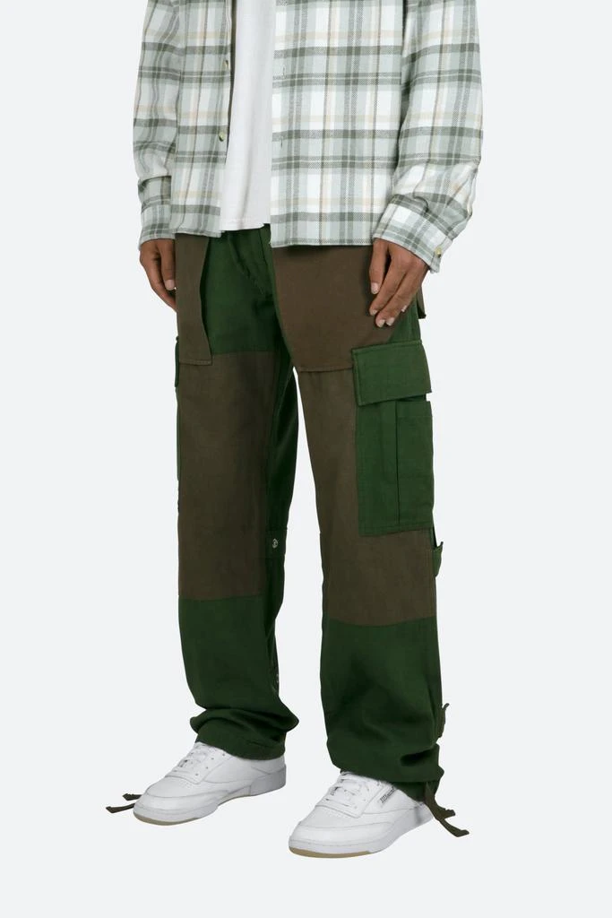 商品MNML|Paneled Cargo Pants - Olive,价格¥384,第3张图片详细描述