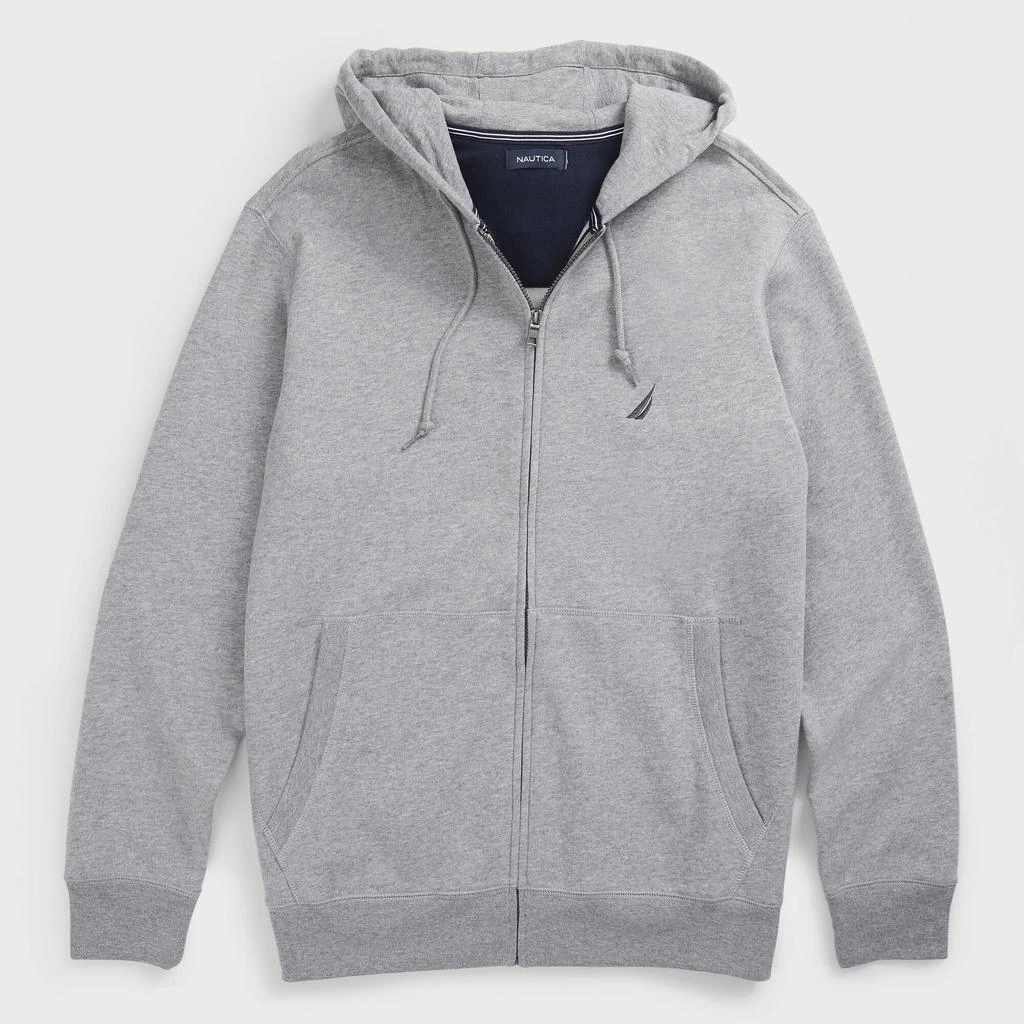 商品Nautica|Nautica Mens Big & Tall Full Zip Hoodie,价格¥294,第1张图片