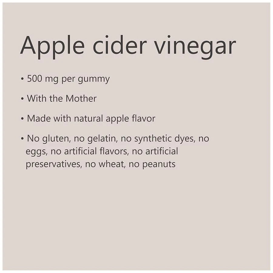 Apple Cider Vinegar 500 mg Gummies Natural Apple 商品