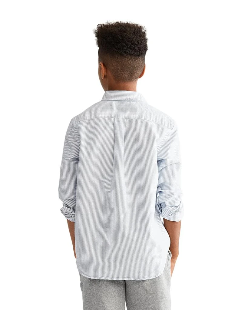 商品Ralph Lauren|Boy's Cotton Oxford Stripe Sport Shirt, Size S-XL,价格¥450,第4张图片详细描述