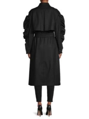 商品Ted Baker London|Ruched-Sleeve Wool-Blend Coat,价格¥789,第2张图片详细描述