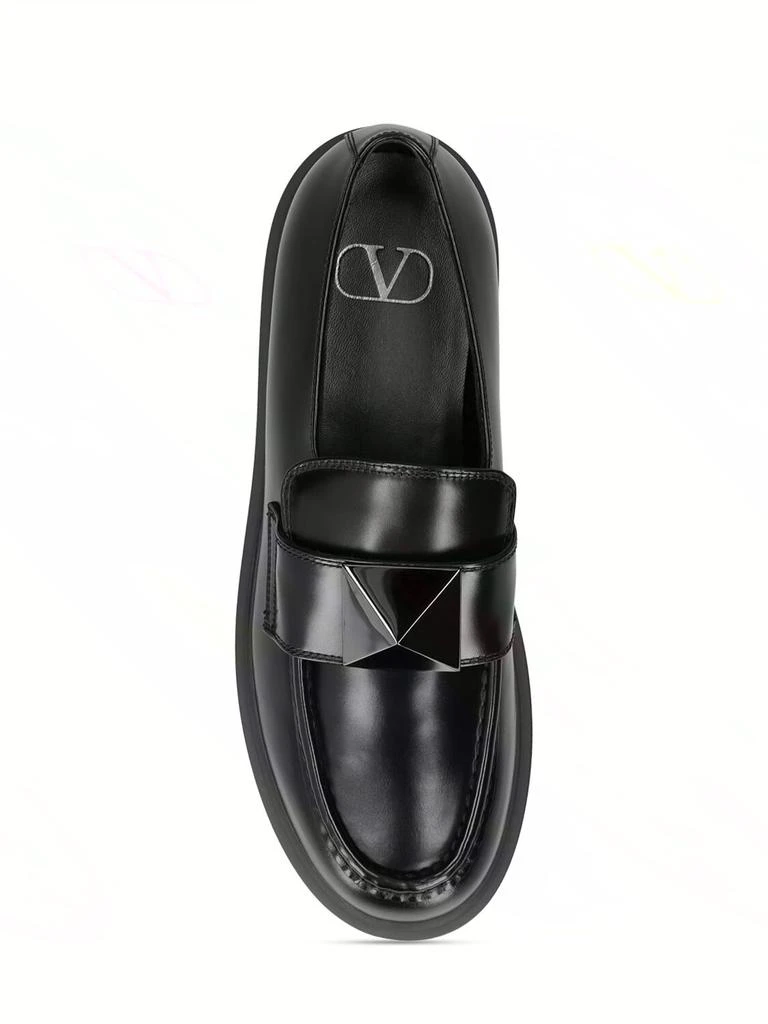 商品Valentino|45mm One Stud Leather Loafers,价格¥8459,第5张图片详细描述