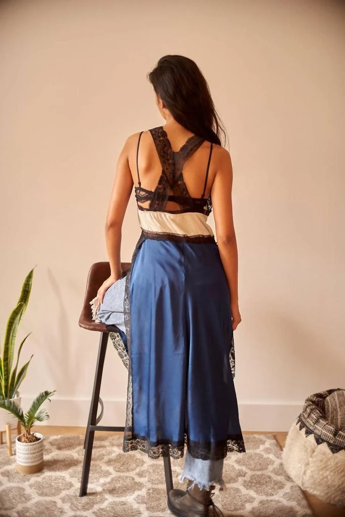 商品Free People|Tri Me Midi Slip Dress In Black/noir,价格¥614,第2张图片详细描述