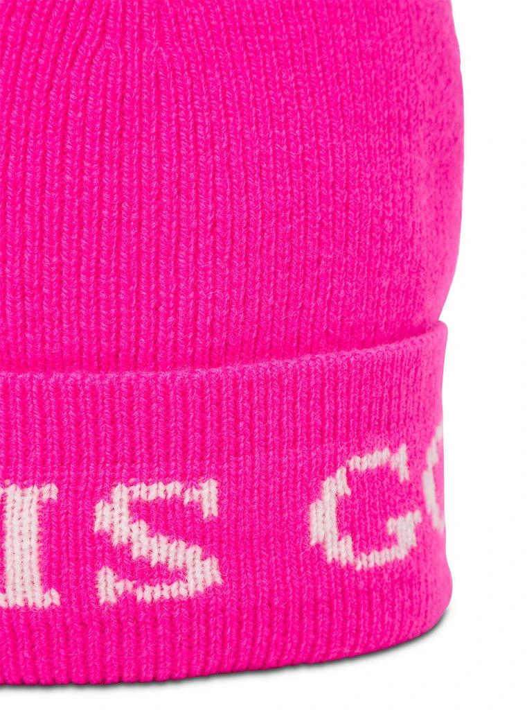 商品IRENEISGOOD|Pink Wool And Cashmere Hat With Logo,价格¥600,第3张图片详细描述