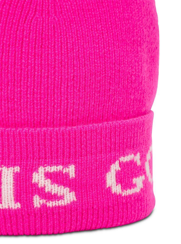 商品IRENEISGOOD|Pink Wool And Cashmere Hat With Logo,价格¥513,第5张图片详细描述